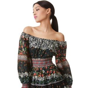 NWOT Alice + Olivia CLEMENTINA TIERED MINI DRESS Size 6